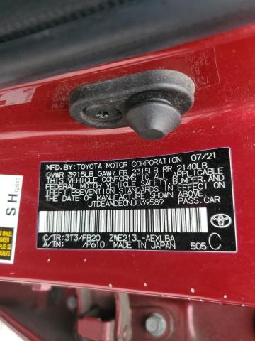 JTDEAMDE0NJ039589 Toyota 2zr-fxe, 1nm