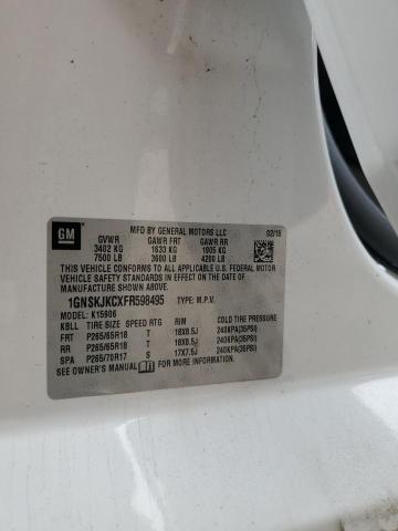 1GNSKJKCXFR598495 Chevrolet SUBURBAN K