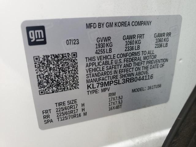 KL79MPSL3RB044116 Chevrolet TRAILBLAZE