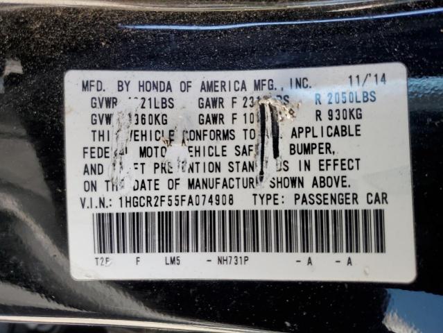 1HGCR2F55FA074908 Honda k24w1