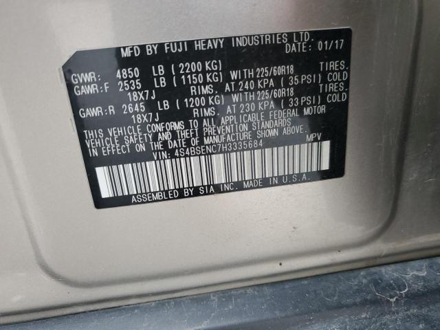 4S4BSENC7H3335684 Subaru u4
