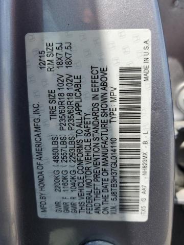 5J8TB3H37GL014110 Acura RDX