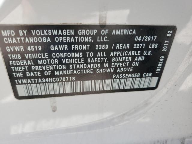 1VWAT7A34HC070718 Volkswagen 1.8 tsi