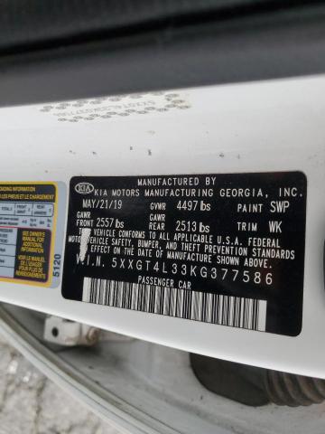 5XXGT4L33KG377586 KIA gdi