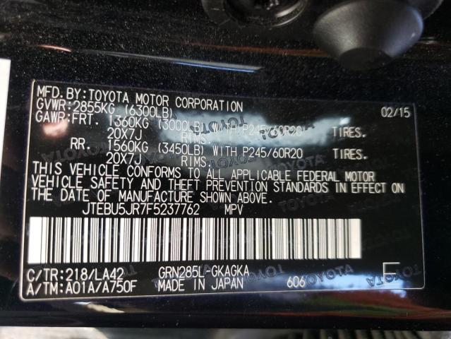 JTEBU5JR7F5237762 Toyota 1gr-fe