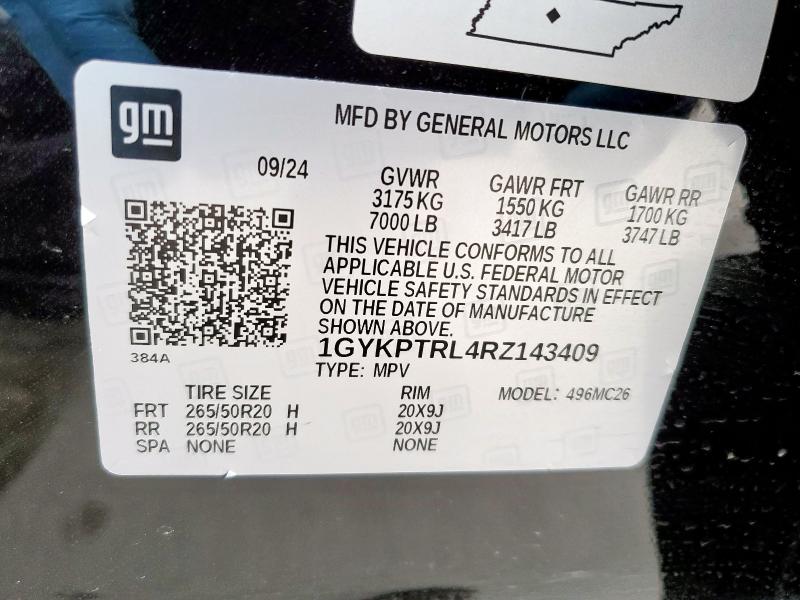 1GYKPTRL4RZ143409 Cadillac Lyriq Spor