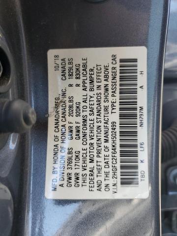 2HGFC2F64KH502499 Honda k20c2