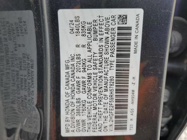 2HGFE2F59RH578280 Honda CIVIC SPOR