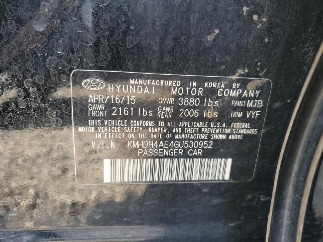 KMHDH4AE4GU530952 Hyundai dohc mpi nu