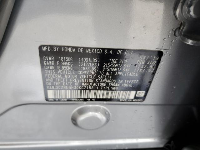 3CZRU5H30KG715814 Honda r18z9