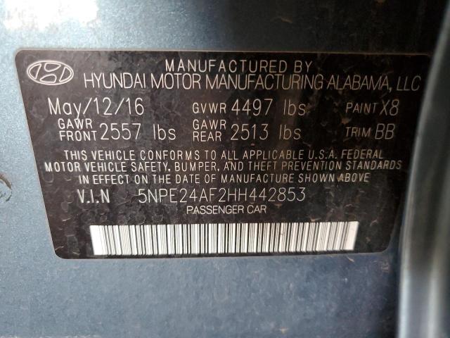 5NPE24AF2HH442853 Hyundai Sonata