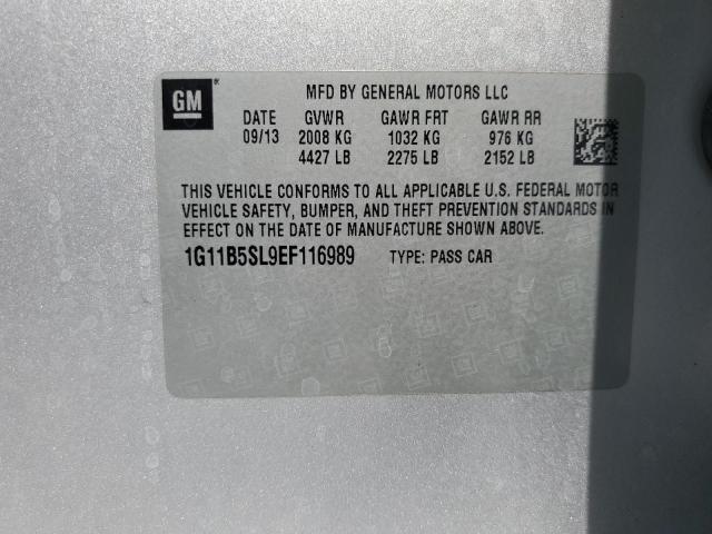 1G11B5SL9EF116989 Chevrolet MALIBU LS