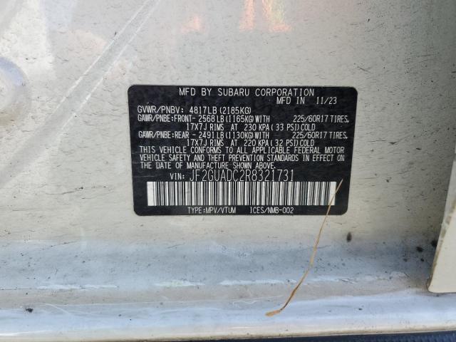 JF2GUADC2R8321731 Subaru na