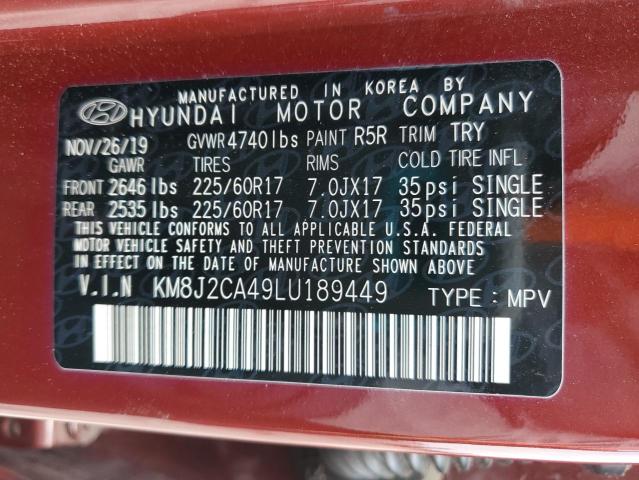 KM8J2CA49LU189449 Hyundai gdi nu