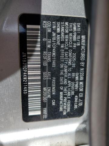 JN1BJ1CP4KW211483 Nissan 2019
