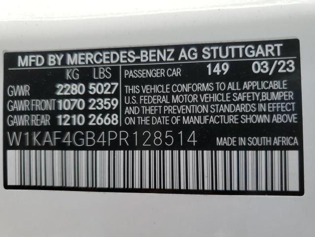 W1KAF4GB4PR128514 Mercedes-Benz m254