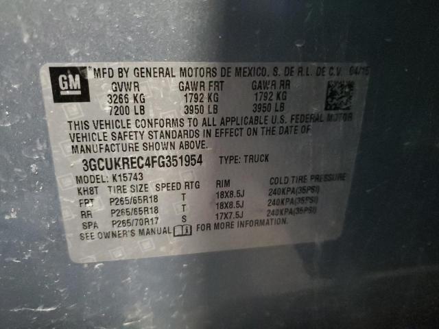 3GCUKREC4FG351954 Chevrolet l83 - vvt, active fuel management, aluminum