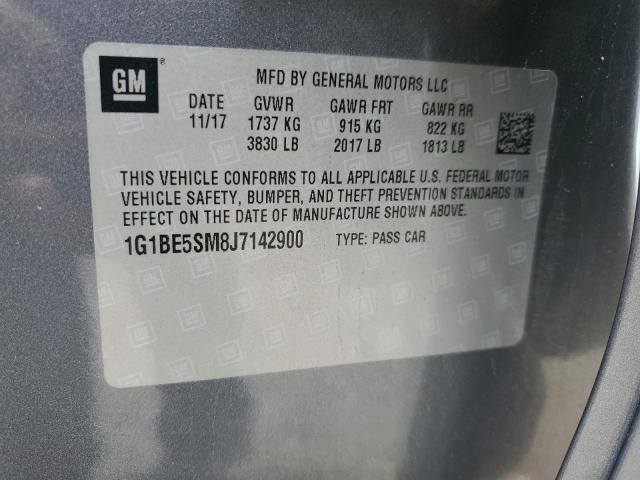 1G1BE5SM8J7142900 Chevrolet CRUZE LT