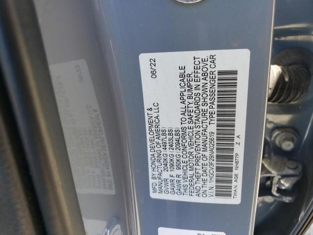 1HGCV3F29NA025619 Honda lfb2