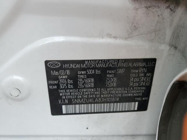 5NMZU4LA8JH101814 Hyundai t-gdi theta ii