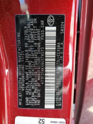 4T1F31AK4NU578573 Toyota a25a-fxs, 3nm