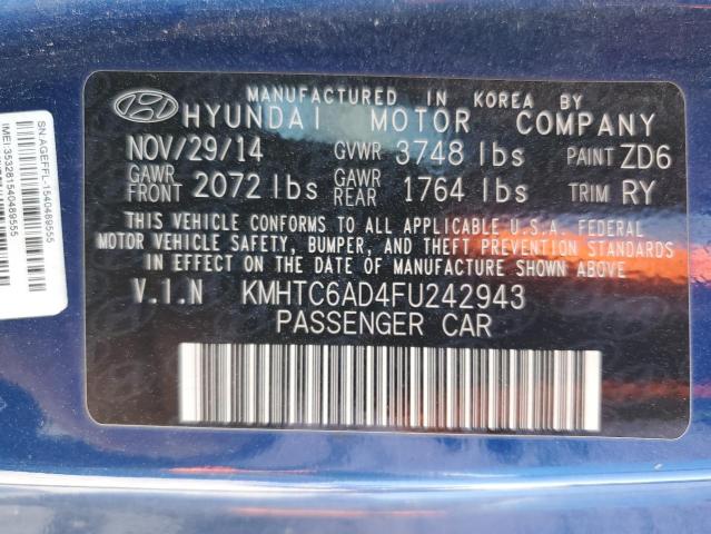 KMHTC6AD4FU242943 Hyundai dohc gdi gamma