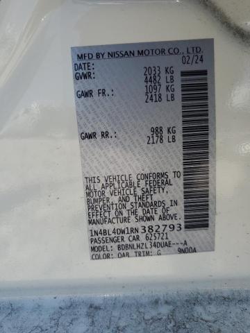 1N4BL4DW1RN382793 Nissan ALTIMA SV