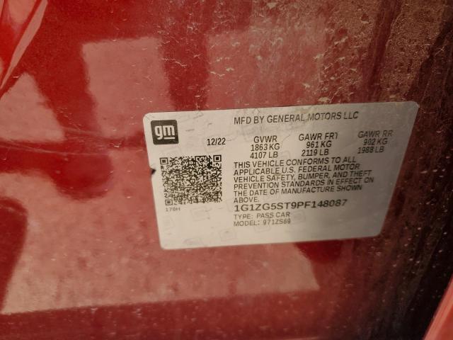 1G1ZG5ST9PF148087 Chevrolet lfv