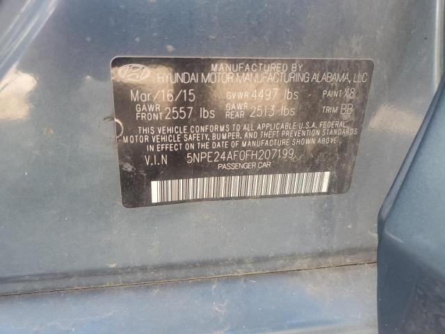5NPE24AF0FH207199 Hyundai SONATA SE