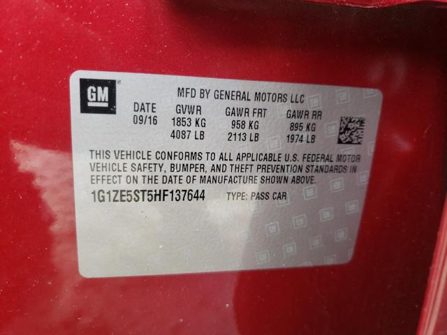 1G1ZE5ST5HF137644 Chevrolet MALIBU LT