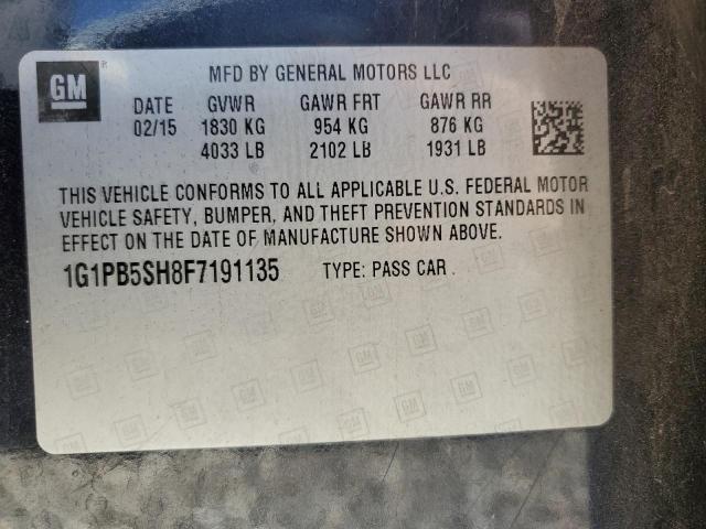 1G1PB5SH8F7191135 Chevrolet CRUZE LS