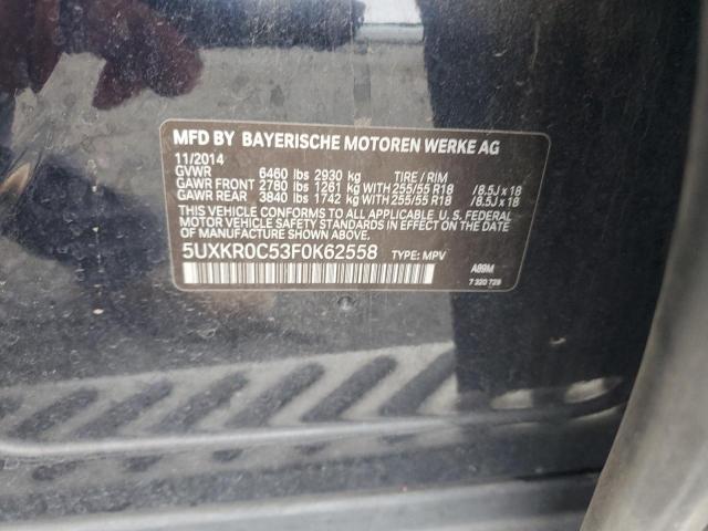 5UXKR0C53F0K62558 BMW X5 XDRIVE3