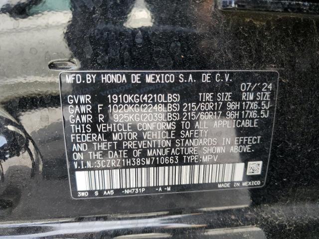 3CZRZ1H38SM710663 Honda HR-V LX