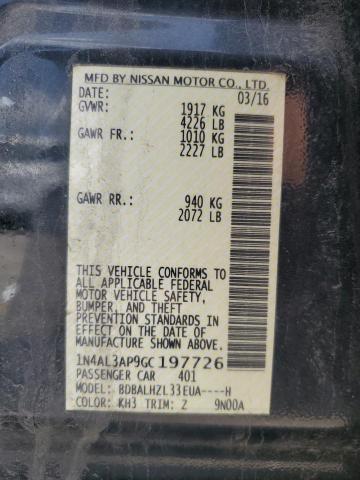 1N4AL3AP9GC197726 Nissan ALTIMA 2.5