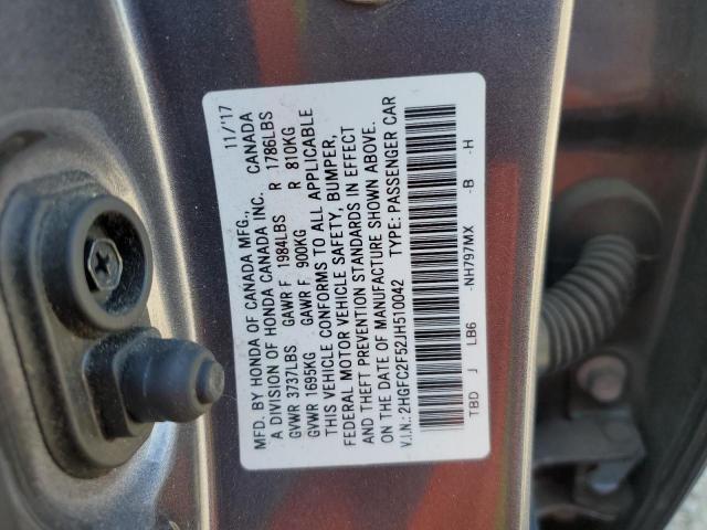 2HGFC2F52JH510042 Honda k20c2