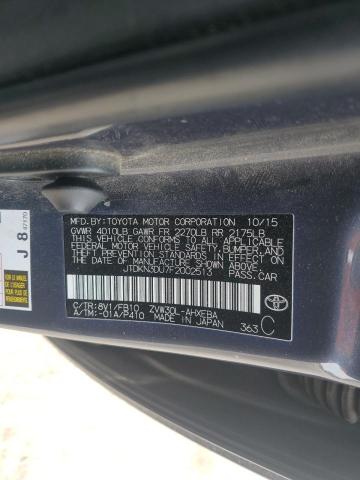 JTDKN3DU7F2002513 Toyota 2zr-fxe+3jm