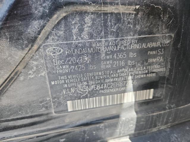 5NPEB4AC2EH872156 Hyundai gamma
