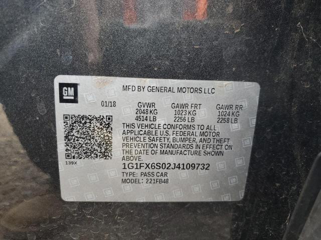 1G1FX6S02J4109732 Chevrolet 2018