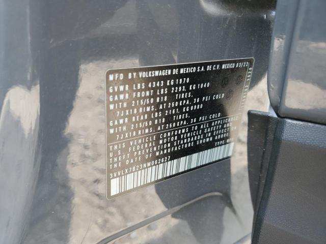 3VVLX7B23NM062627 Volkswagen TAOS SE IQ