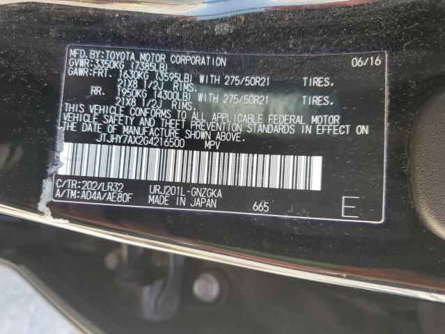 JTJHY7AX2G4216500 Lexus 3ur-fe