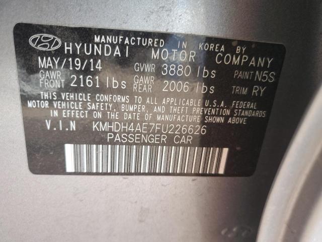 KMHDH4AE7FU226626 Hyundai dohc mpi nu