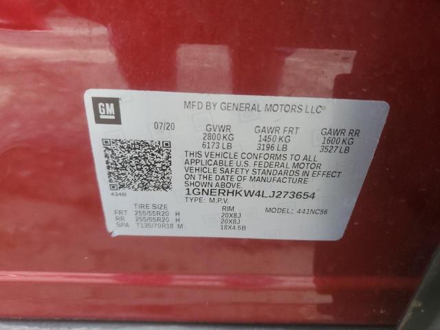 1GNERHKW4LJ273654 Chevrolet TRAVERSE L