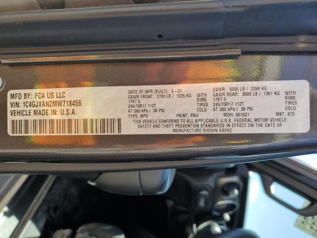 1C4GJXAN2MW718456 Jeep WRANGLER S