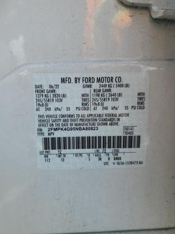 2FMPK4G95NBA80823 Ford EDGE SE