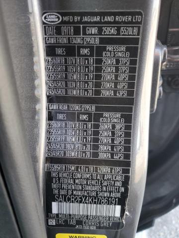 SALCR2FX4KH786191 Land Rover aj20p