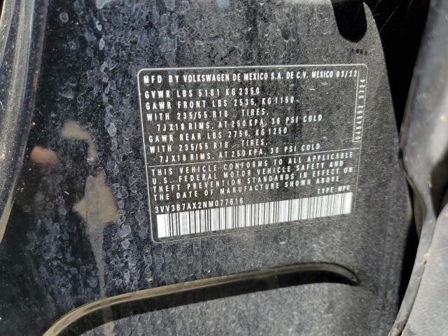 3VV3B7AX2NM077616 Volkswagen 2022