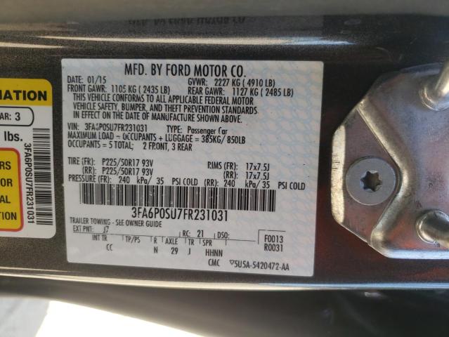 3FA6P0SU7FR231031 Ford FUSION TIT