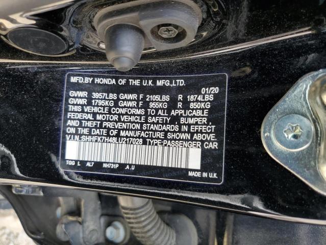 SHHFK7H48LU217028 Honda CIVIC SPOR