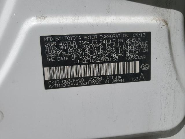 JTHCE1D20E5000153 Lexus IS 350
