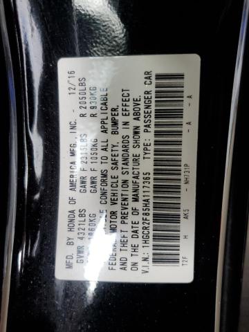 1HGCR2F85HA117365 Honda k24w1